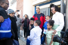 April 4, 2022: On the 54th anniversary of the assassination of the Rev. Dr. Martin Luther King Jr., Sen. Hughes hosted a news conference along with Sen. Street in North Philadelphia followed by a silent march to Frederick Douglass Mastery Charter School where the group distributed Literacy Kits to students.