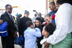 April 4, 2022: On the 54th anniversary of the assassination of the Rev. Dr. Martin Luther King Jr., Sen. Hughes hosted a news conference along with Sen. Street in North Philadelphia followed by a silent march to Frederick Douglass Mastery Charter School where the group distributed Literacy Kits to students.