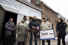 January 18, 2024: Senator Hughes, Rep. Amen Brown, the Mayor’s Office, and Mt. Vernon Manor CDC celebrate new state investments in affordable housing in Mantua. 