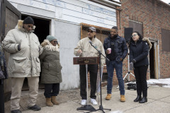 January 18, 2024: Senator Hughes, Rep. Amen Brown, the Mayor’s Office, and Mt. Vernon Manor CDC celebrate new state investments in affordable housing in Mantua. 