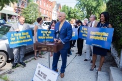 July 24, 2019: Senator Hughes holds press conference to present check to Mt. Vernon Manor CDC.