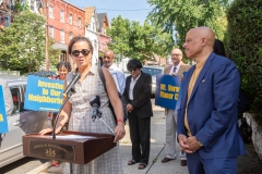 July 24, 2019: Senator Hughes holds press conference to present check to Mt. Vernon Manor CDC.