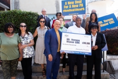 July 24, 2019: Senator Hughes holds press conference to present check to Mt. Vernon Manor CDC.