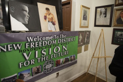 October 14, 2022: Sen. Vincent Hughes today held a news conference at the New Africa Center in West Philadelphia to present a $2 million state grant to the Islamic Culture Preservation and Information Council.