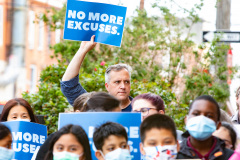 Mayo 12, 2022: Sen. Hughes and Rep. Fiedler  co-hosted a “No More Excuses” education funding rally outside the more than century-old Francis Scott Key Elementary School in South Philadelphia today to demand Harrisburg use a record $8 billion revenue surplus to address school funding disparities.
