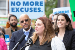 Mayo 12, 2022: Sen. Hughes and Rep. Fiedler  co-hosted a “No More Excuses” education funding rally outside the more than century-old Francis Scott Key Elementary School in South Philadelphia today to demand Harrisburg use a record $8 billion revenue surplus to address school funding disparities.