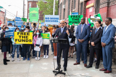 Mayo 12, 2022: Sen. Hughes and Rep. Fiedler  co-hosted a “No More Excuses” education funding rally outside the more than century-old Francis Scott Key Elementary School in South Philadelphia today to demand Harrisburg use a record $8 billion revenue surplus to address school funding disparities.
