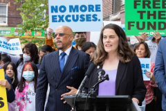Mayo 12, 2022: Sen. Hughes and Rep. Fiedler  co-hosted a “No More Excuses” education funding rally outside the more than century-old Francis Scott Key Elementary School in South Philadelphia today to demand Harrisburg use a record $8 billion revenue surplus to address school funding disparities.