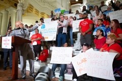 June 4, 2019: Senator Vincent Hughes participates in rally led by the Pennsylvania Budget and Policy Center, advocates for a “budget that puts people first”  to call for a minimum wage increase and other fiscal priorities that benefit working families.