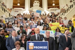 Marzo 27, 2019: Hundreds of Pennsylvania State System of Higher Education Students rallied with Senator Vincent Hughes, Representative Jordan Harris (D-Philadelphia), Representative James Roebuck (D-Philadelphia), and other officials to make collective call for free college through the Pennsylvania Promise initiative.