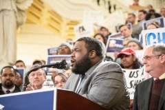 Marzo 27, 2019: Hundreds of Pennsylvania State System of Higher Education Students rallied with Senator Vincent Hughes, Representative Jordan Harris (D-Philadelphia), Representative James Roebuck (D-Philadelphia), and other officials to make collective call for free college through the Pennsylvania Promise initiative.