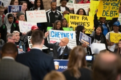 March 27, 2019: Hundreds of Pennsylvania State System of Higher Education Students rallied with Senator Vincent Hughes, Representative Jordan Harris (D-Philadelphia), Representative James Roebuck (D-Philadelphia), and other officials to make collective call for free college through the Pennsylvania Promise initiative.