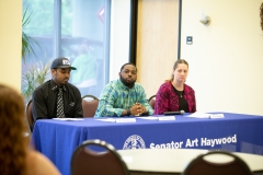 May 24, 2019: Senator Hughes joins Senator Art Haywood on his second stop on his 5-stop Poverty Listening Tour. City, small towns, and rural folks share the real experiences of living in poverty and the struggle to break the cycle.