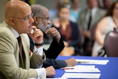 May 24, 2019: Senator Hughes joins Senator Art Haywood on his second stop on his 5-stop Poverty Listening Tour. City, small towns, and rural folks share the real experiences of living in poverty and the struggle to break the cycle.