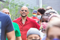 August 30, 2021: Sen. Hughes, along with parents, teachers, students and community supporters participated in a walk from the former Powel Elementary School in West Philadelphia to the new state-of-the-art facility a few blocks away.