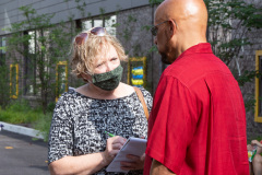 August 30, 2021: Sen. Hughes, along with parents, teachers, students and community supporters participated in a walk from the former Powel Elementary School in West Philadelphia to the new state-of-the-art facility a few blocks away.