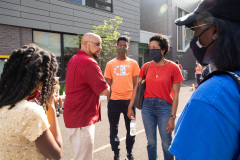 August 30, 2021: Sen. Hughes, along with parents, teachers, students and community supporters participated in a walk from the former Powel Elementary School in West Philadelphia to the new state-of-the-art facility a few blocks away.