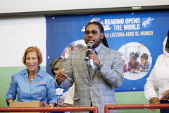 September 20, 2025: Senator Vincent Hughes, Councilmember Katherine Gilmore Richardson, Councilmember Jeffery Young, Jr., the American Federation of Teachers, and the Philadelphia Federation of Teachers celebrate literacy at the Reading Opens the World Family Literacy Fair!