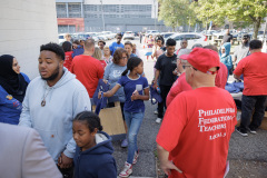 September 20,  2025: Senator Vincent Hughes, Councilmember Katherine Gilmore Richardson, Councilmember Jeffery Young, Jr., the American Federation of Teachers, and the Philadelphia Federation of Teachers celebrate literacy at the Reading Opens the World Family Literacy Fair!