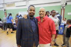 September 20,  2025: Senator Vincent Hughes, Councilmember Katherine Gilmore Richardson, Councilmember Jeffery Young, Jr., the American Federation of Teachers, and the Philadelphia Federation of Teachers celebrate literacy at the Reading Opens the World Family Literacy Fair!