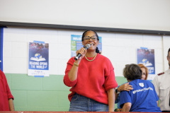 September 20, 2025: Senator Vincent Hughes, Councilmember Katherine Gilmore Richardson, Councilmember Jeffery Young, Jr., the American Federation of Teachers, and the Philadelphia Federation of Teachers celebrate literacy at the Reading Opens the World Family Literacy Fair!