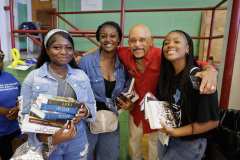 September 20, 2025: Senator Vincent Hughes, Councilmember Katherine Gilmore Richardson, Councilmember Jeffery Young, Jr., the American Federation of Teachers, and the Philadelphia Federation of Teachers celebrate literacy at the Reading Opens the World Family Literacy Fair!