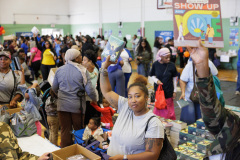 September 20, 2025: Senator Vincent Hughes, Councilmember Katherine Gilmore Richardson, Councilmember Jeffery Young, Jr., the American Federation of Teachers, and the Philadelphia Federation of Teachers celebrate literacy at the Reading Opens the World Family Literacy Fair!