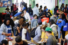 September 20,  2025: Senator Vincent Hughes, Councilmember Katherine Gilmore Richardson, Councilmember Jeffery Young, Jr., the American Federation of Teachers, and the Philadelphia Federation of Teachers celebrate literacy at the Reading Opens the World Family Literacy Fair!