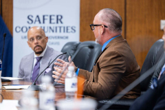 At the Dauphin County Administration Building in Harrisburg, Sen. Hughes joined Lt. Gov. Austin Davis, Rep. Patty Kim, county commissioners, police, prosecutors, and community stakeholders for a roundtable discussion on ways state and local government can support community efforts to prevent and stop gun violence in PA's next budget.