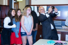 September 26, 2019: Sen. Vincent Hughes and PA Attorney General Josh Shapiro talked to students and administrators at Upper Dublin High School in Montgomery County about the state’s Safe2Say program.  The programs has fielded 28,000 calls from concerned students across the state in its first six months in operation.