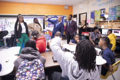 May 23, 2023: Sen. Hughes  visited several Philadelphia area schools along with other successful professionals to talk to students about career opportunities and the impact of education. The visit was part of Hughes’ ongoing “See Me, Imagine You Series” intended to give students targets and inspirational examples for success.