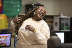 May 23, 2023: Sen. Hughes  visited several Philadelphia area schools along with other successful professionals to talk to students about career opportunities and the impact of education. The visit was part of Hughes’ ongoing “See Me, Imagine You Series” intended to give students targets and inspirational examples for success.