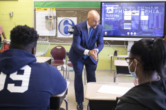 May 23, 2023: Sen. Hughes visited several Philadelphia area schools along with other successful professionals to talk to students about career opportunities and the impact of education. The visit was part of Hughes’ ongoing “See Me, Imagine You Series” intended to give students targets and inspirational examples for success.