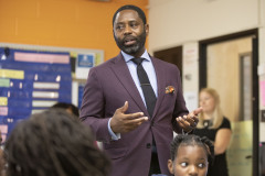 May 23, 2023: Sen. Hughes  visited several Philadelphia area schools along with other successful professionals to talk to students about career opportunities and the impact of education. The visit was part of Hughes’ ongoing “See Me, Imagine You Series” intended to give students targets and inspirational examples for success.
