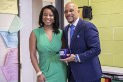 May 23, 2023: Sen. Hughes visited several Philadelphia area schools along with other successful professionals to talk to students about career opportunities and the impact of education. The visit was part of Hughes’ ongoing “See Me, Imagine You Series” intended to give students targets and inspirational examples for success.
