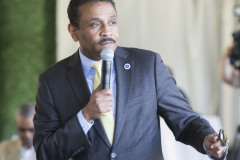 August 22, 2023: Sen. Hughes hosts a reception at the Mann Center for the Performing Arts for volunteers involved in his expanding “See Me, See You” education and motivation program.
