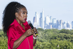 August 22, 2023: Sen. Hughes hosts a reception at the Mann Center for the Performing Arts for volunteers involved in his expanding “See Me, See You” education and motivation program.