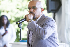 August 22, 2023: Sen. Hughes hosts a reception at the Mann Center for the Performing Arts for volunteers involved in his expanding “See Me, See You” education and motivation program.