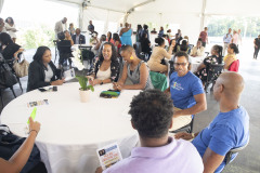 August 22, 2023: Sen. Hughes hosts a reception at the Mann Center for the Performing Arts for volunteers involved in his expanding “See Me, See You” education and motivation program.