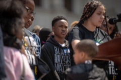 May 8, 2023: Senator Vincent Hughes speaks at a Student March for Gun Safety in Harrisburg.