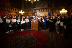 March 28, 2022: Sens. Hughes and Comitta joined PA First Lady Frances Wolf in the Governor’s Reception room where they hosted more than 100 college students to call for passage of the Hunger Free Campus initiative and the governor’s $1 million budget commitment to ensure food security for college students.