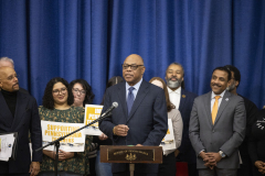 February 26, 2024:  Senator Hughes brought together a large coalition of fellow lawmakers, education leaders, and teacher advocates to address Pennsylvania’s teacher shortage crisis.