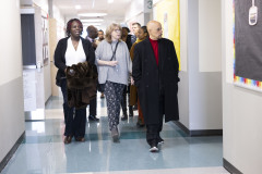 February 14, 2024: Sen. Hughes, along with state Rep. Roni Green and Council member Rue Landau, toured the new $43 million T.M. Peirce Elementary School in North Philadelphia. The innovative 77,000 square foot learning face opened for students just over a month ago.