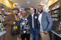 February 15, 2024: Sen. Hughes hosted Gov. Shapiro today for a tour of business success stories and economic development needs in West Philadelphia with stops at Hakim’s Book Store, Philadelphia’s oldest Black-owned book store and Two Locals Brewing Company, Pennsylvania’s only Black-owned brewery.   Local officials and economic development professionals joined the senator and governor for a news conference at the brewery to discuss the Shapiro administration’s plan to invest part of Pennsylvania’s $14 billion surplus in developing Main Streets and historic business corridors.