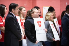 February 13, 2020:  Senator Hughes joined Senator Larry Farnese, other elected officials and advocates to again call for emergency funding for broken and toxic schools. Senator Hughes supports Gov. Tom Wolf's $1 billion proposal for schools but is fighting for emergency funding for immediate concerns.