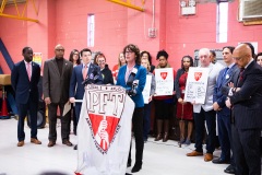 February 13, 2020:  Senator Hughes joined Senator Larry Farnese, other elected officials and advocates to again call for emergency funding for broken and toxic schools. Senator Hughes supports Gov. Tom Wolf's $1 billion proposal for schools but is fighting for emergency funding for immediate concerns.