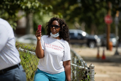 August 30, 2021: Sen. Hughes participated in a rally today to protest conditions at Beeber Middle School where parents, teachers and school administrators have been scrambling on the eve of the school’s opening to improve conditions in the aging building.