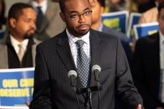 November 22, 2019: State Sen. Vincent Hughes was joined by a group of over 100 concerned citizens, including activists, lawmakers, healthcare workers, educators and outraged parents, to call for immediate action on the issue of toxic schools in Pennsylvania. This is a public health crisis. Sen. Hughes  addressed the harsh reality many children face daily and offer solutions to the problem on a state and local level.