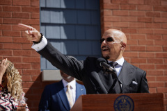 September 18, 2025: Senator Hughes and other Pennsylvania leaders and housing advocates celebrate the ribbon cutting for new affordable housing that will yield 40-units for seniors in the Mantua neighborhood of Philadelphia. 