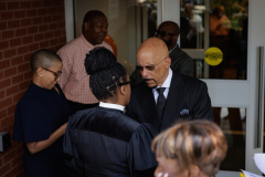 September 18, 2025: Senator Hughes and other Pennsylvania leaders and housing advocates celebrate the ribbon cutting for new affordable housing that will yield 40-units for seniors in the Mantua neighborhood of Philadelphia. 